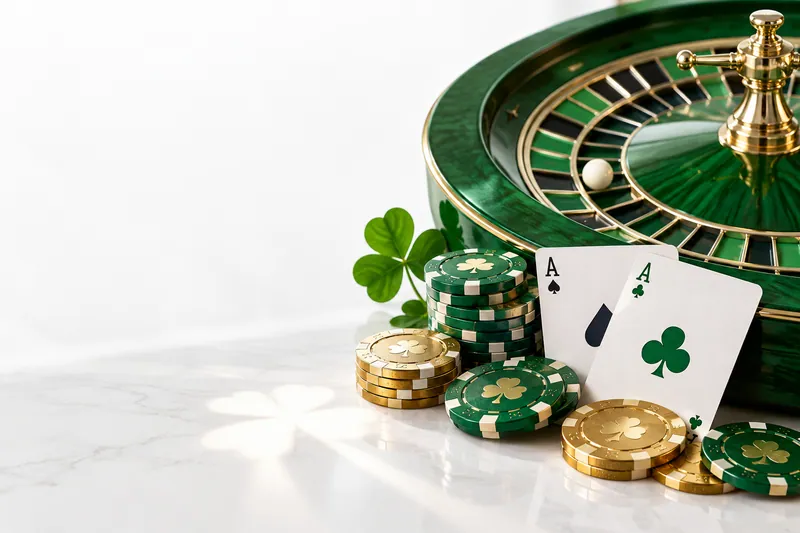 Paddy Power Casino Ireland guide with green roulette wheel and chips
